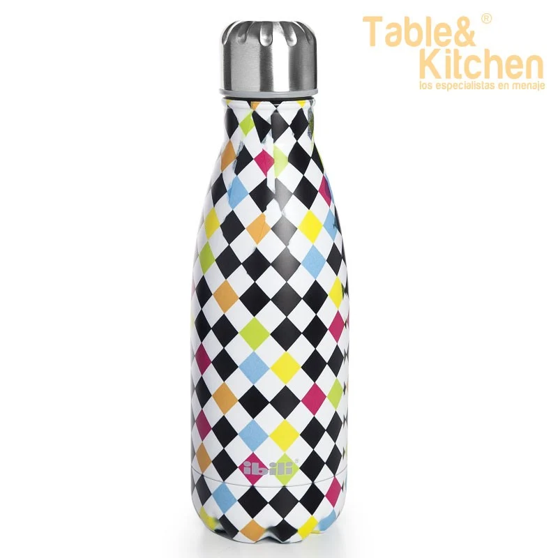 BOTELLA TERMO DOBLE PARED ARLEQUIN 350 ML