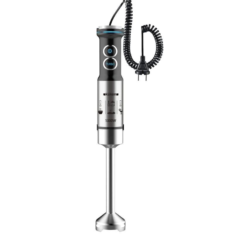 BATIDORA BRAZO INOX 1500W CON VASO KUKEN PREMIUM