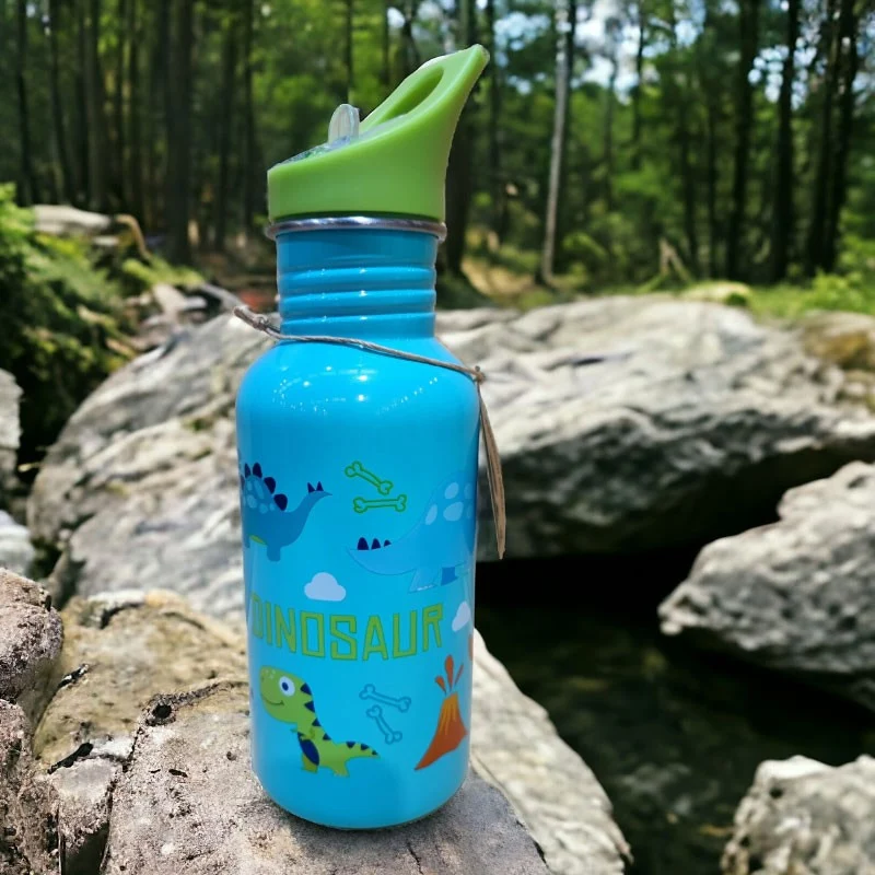 BOTELLA KIDS DINOSAUR AZUL