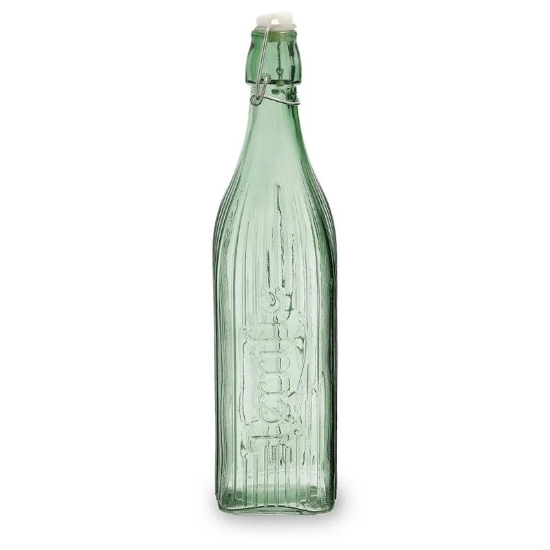 BOTELLA CUADRADA 1L VERDE VIBA QD