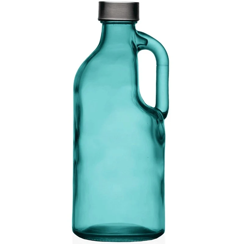 BOTELLA AZUL CON ASA
