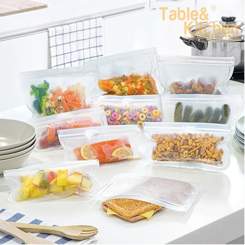 BOLSAS REUTILIZABLES PARA ALIMENTOS PACK 10 UNDS
