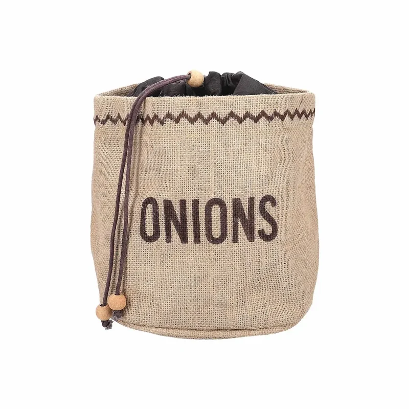 BOLSA CON FORRO PARA CONSERVAR CEBOLLAS 20X15CM
