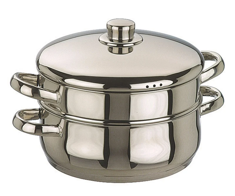 CACEROLA VAPOR INOX OSLO 24 CMS.