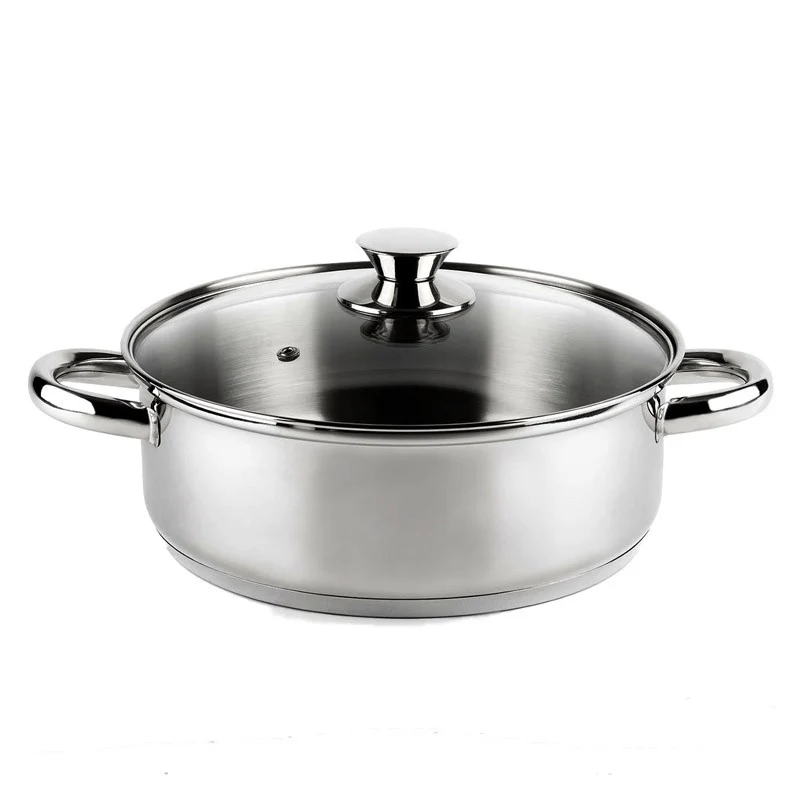 CACEROLA INOX CON TAPA 18CM