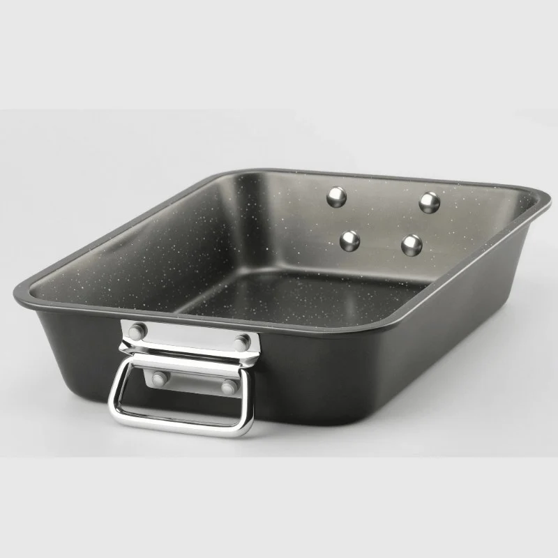 BANDEJA HORNO PIEDRA CON ASAS 40X18CM
