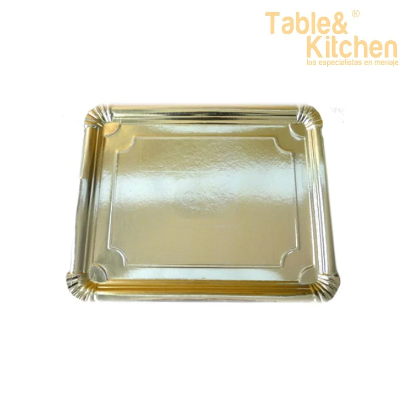 BANDEJA CARTON ORO Nº9 24X30CM