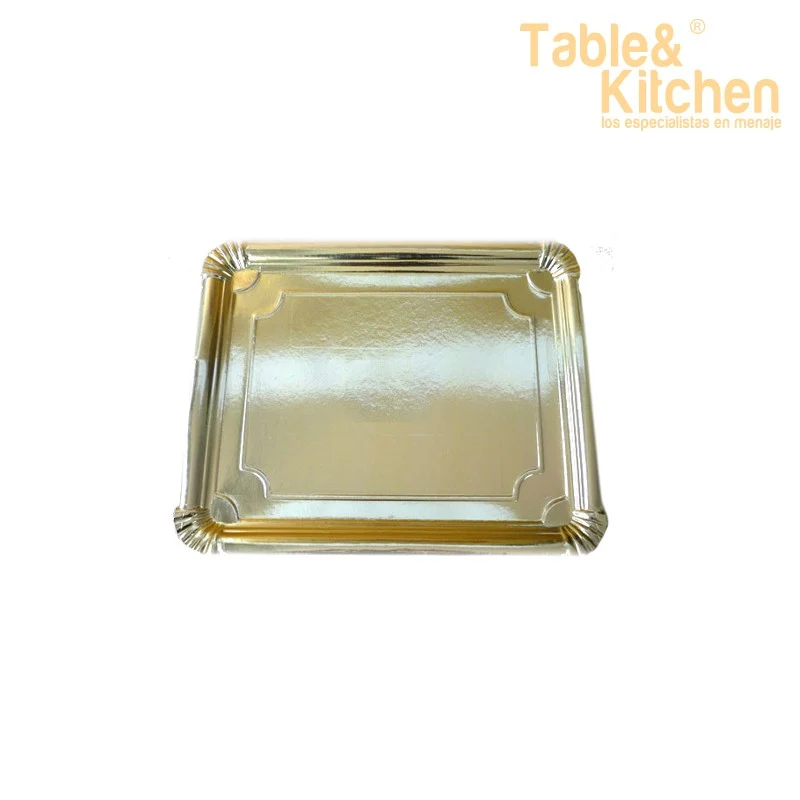 BANDEJA CARTON ORO Nº5 16X23CM
