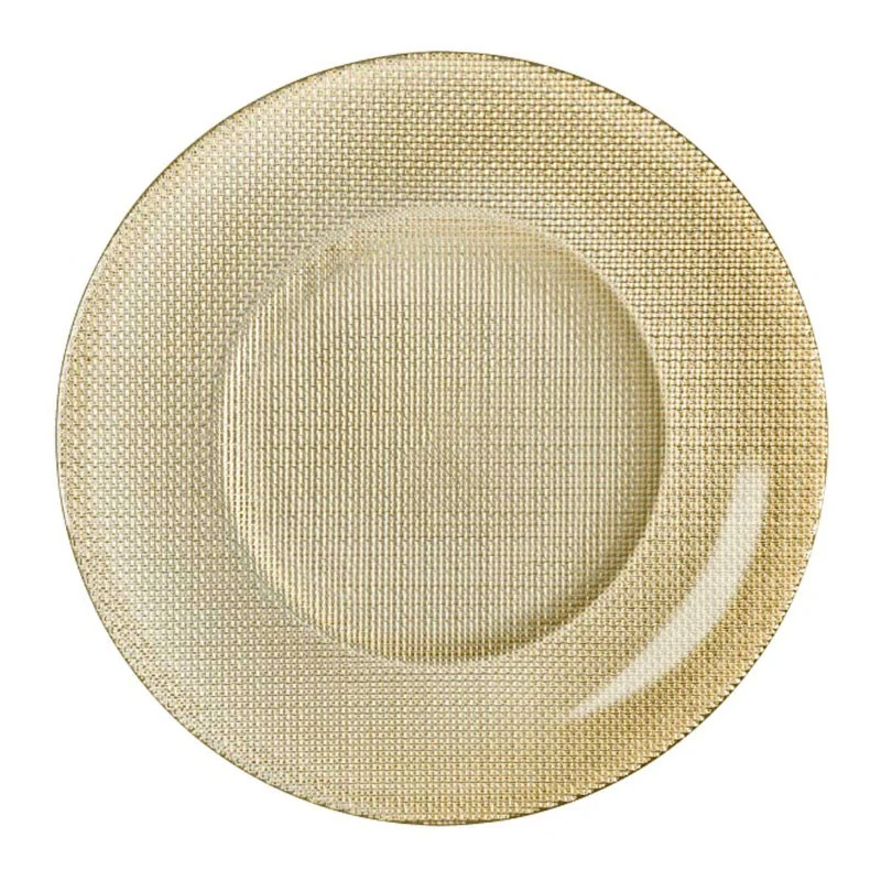 BAJO PLATO INCA METALLIC GOLD BORMIOLI
