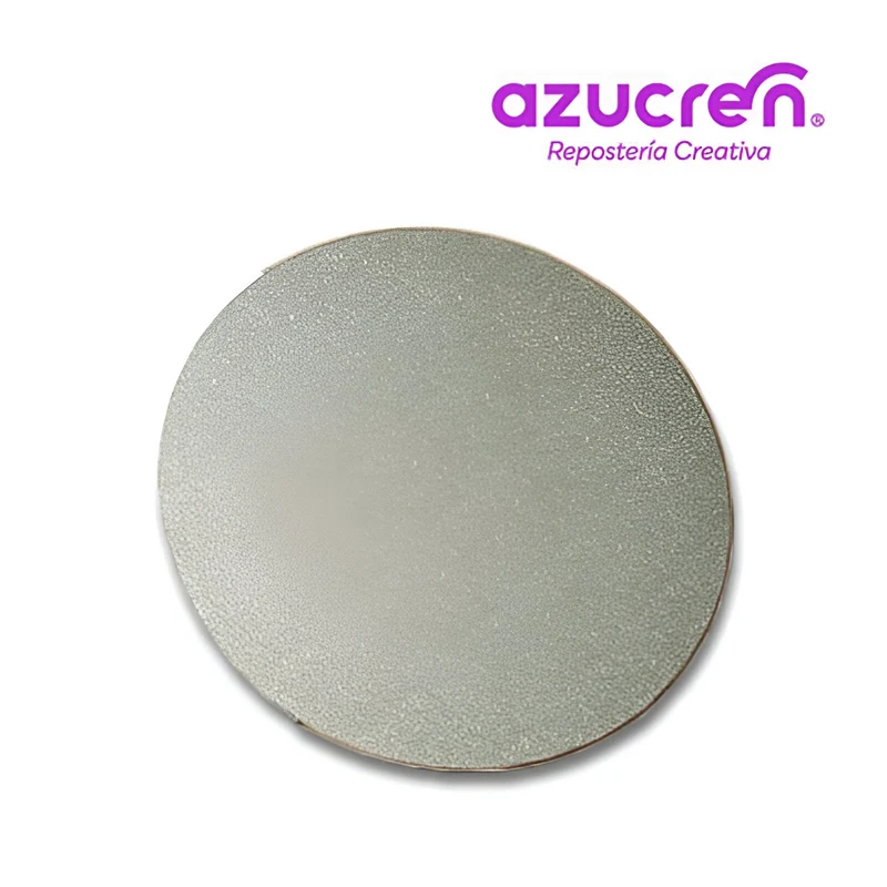 BASE TARTA REDONDA PLATA 30X3MM ALTURA