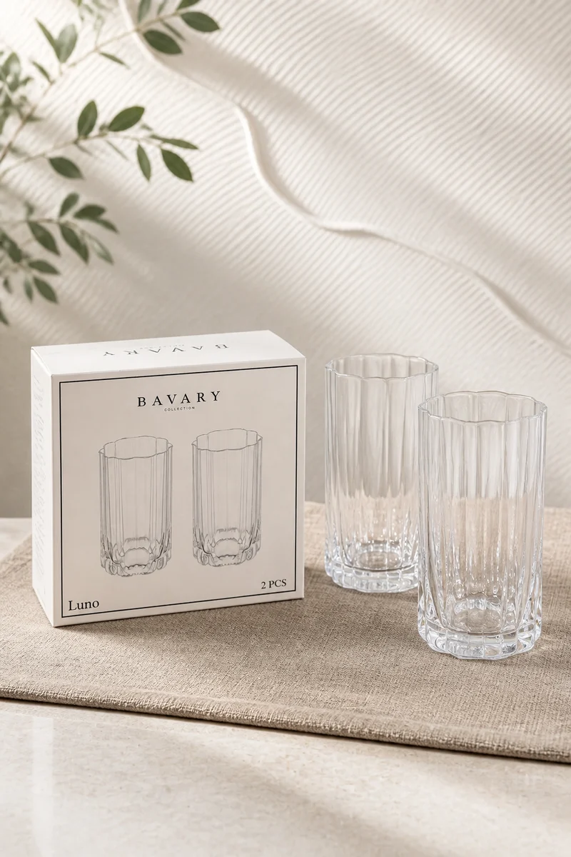 Bavary Luno İkili Bardak Seti Büyük Boy 456ml