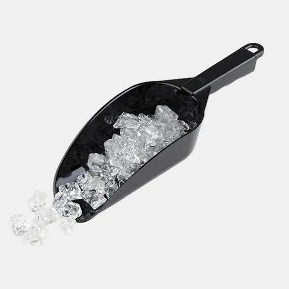 Pala para hielo de policarbonato negro. 29 x 10 x 6 cm. 700 ml - 1 Ud.