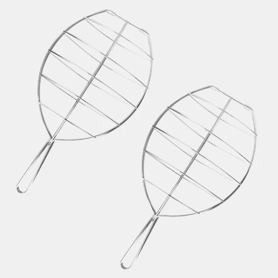 Parrilla rodaballo inox. 42 x 30 cm - 4 Uds.