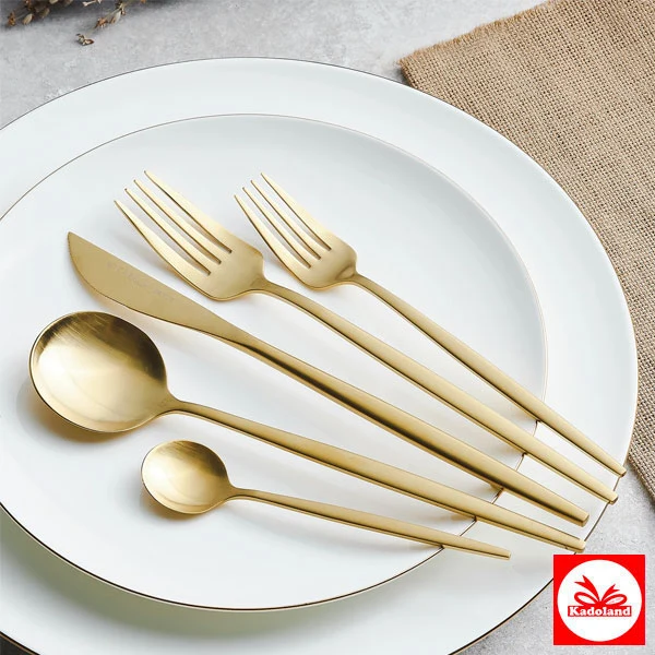 Karaca Orion Matte Gold 30 Parça 6 Kişilik Çatal Kaşık Bıçak Seti