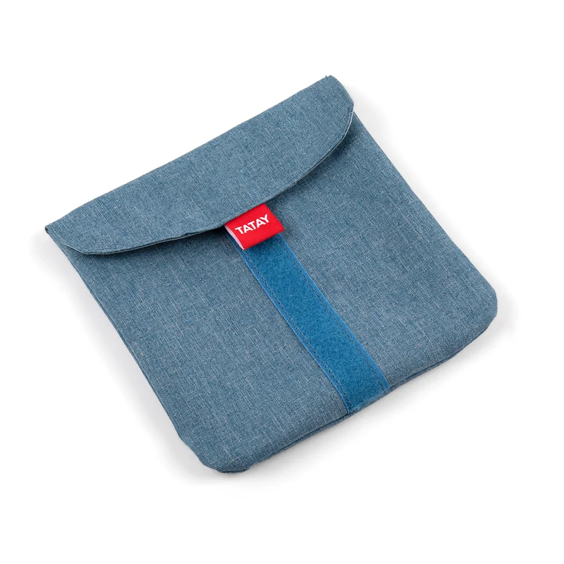 TATAY Pocket - Porta Bocadillos Urban Food Textil Reutilizable e Impermeable. Denim Blue
