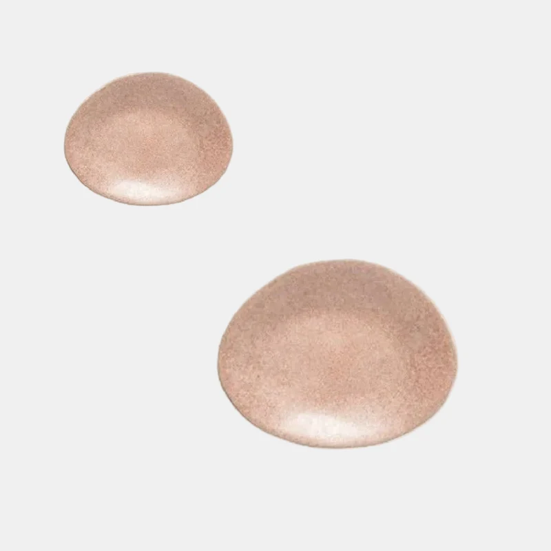 Plato Llano Oval Livia Rosa. 16 cm - 6 uds.