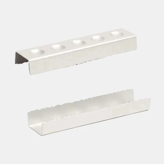 Soporte multifunción silver para brioche y brochetas. 6 x 24 x 3 cm - 4 Uds.