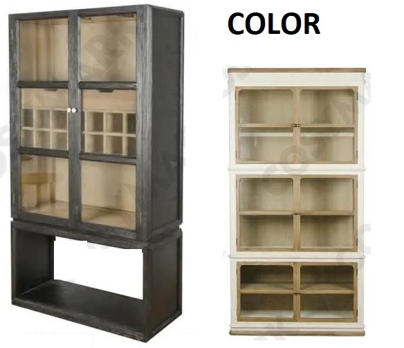MUEBLE BAR OLMO CRISTAL 98X42X149