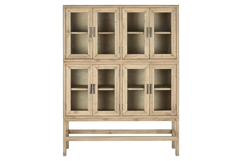 VITRINA MINDI CRISTAL 120X41X160 48,00 NATURAL