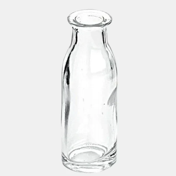 Mini botella cristal leche vintage. ø3 x 9 cm - 36 Uds.