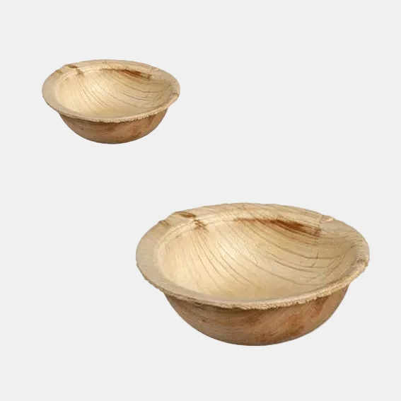 Mini bowl Areca de hoja de palma. ø6,4 x 2,1 cm - 25 Uds.