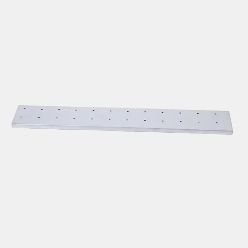 Plancha inox para 24 brochetas + foam. 49 x 9 x 1 cm - 1 Ud.