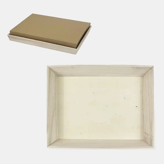 Bandeja de madera para entregas de catering. 39 x 29 x 4 cm - 10 Uds.