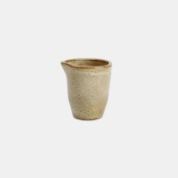Lechera de porcelana Escura beige. 8,5 cl - 6 Uds.