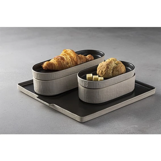 Bowl de gres Notos Latitude Black. Varias medidas - 6 Uds.