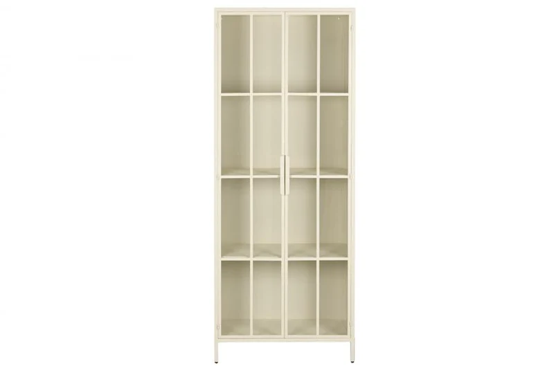 VITRINA METAL CRISTAL TEMPLADO 70X42X180 2 PUERTAS