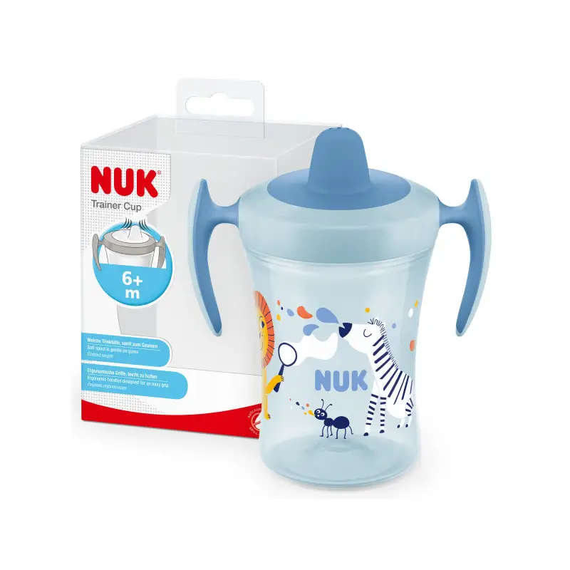 Nuk Trainer Cup Vaso De Aprendizaje +6 Meses Azul, 230 ml