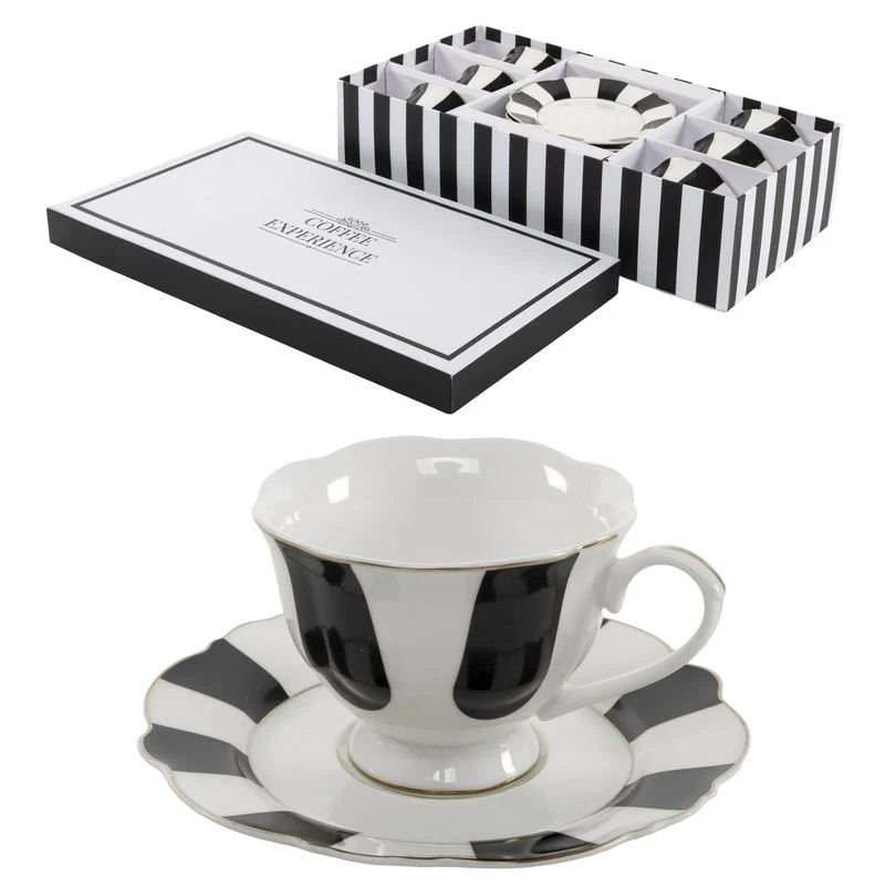 JUEGO CAFE 200ML EXCELLENCE RAYAS
