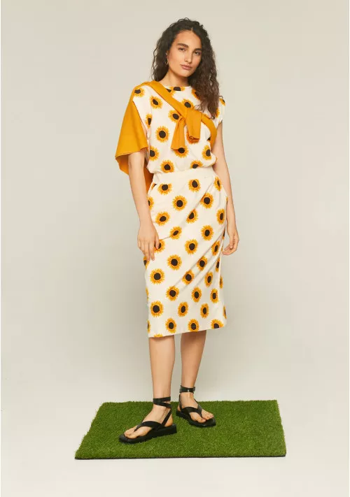 VESTIDO FELPA GIRASOLES