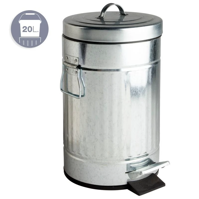 PAPELERA ANTIGUA 20L GALV.