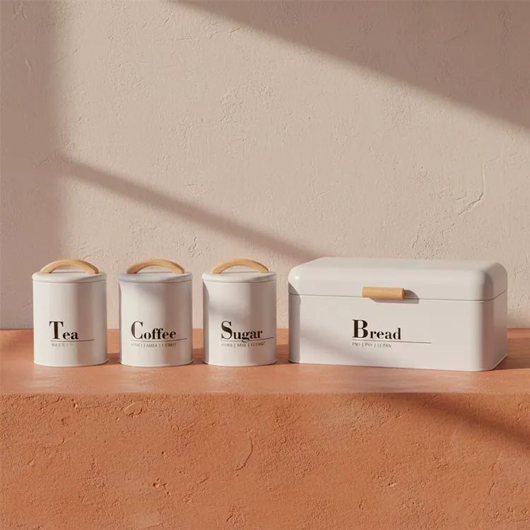 Conjunto de 4 Caixas de Cozinha HYGGE