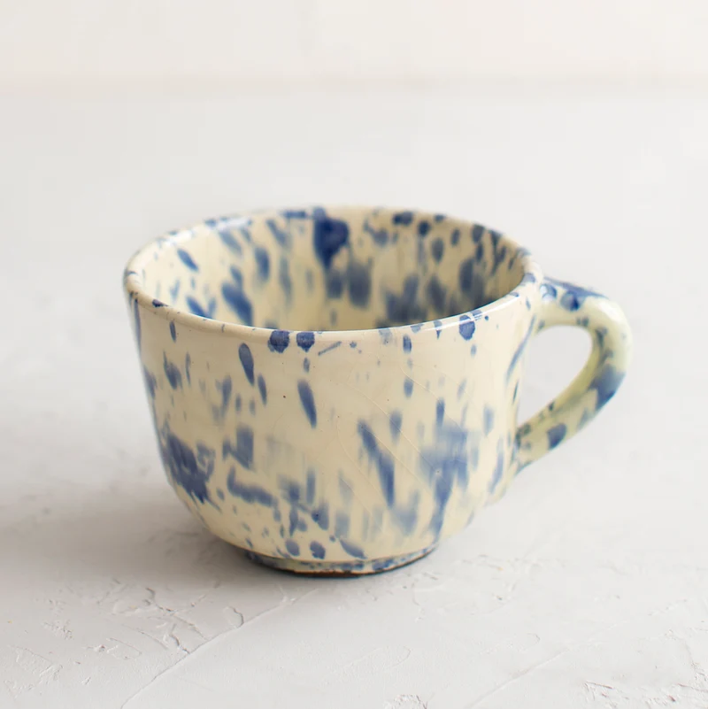 Taza Cerámica de Úbeda Pintas Azules