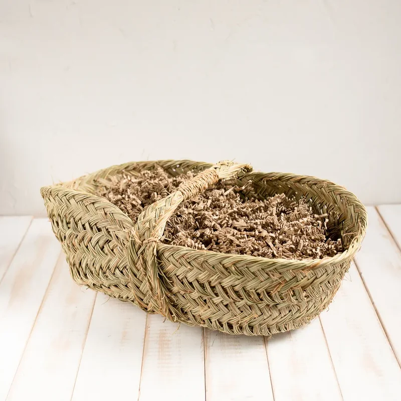 Cesta de Esparto con Asa Pequeña