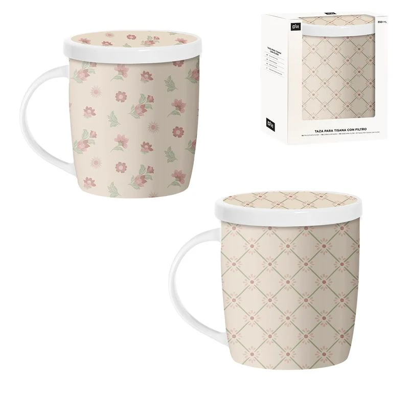 TISANA 350ML CON FILTRO FLORES