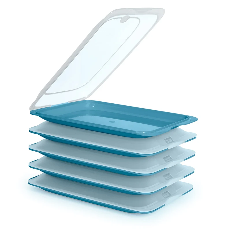 TATAY Fresh - Lote de 5 Recipientes Porta Embutidos y Alimentos. Ocean 22
