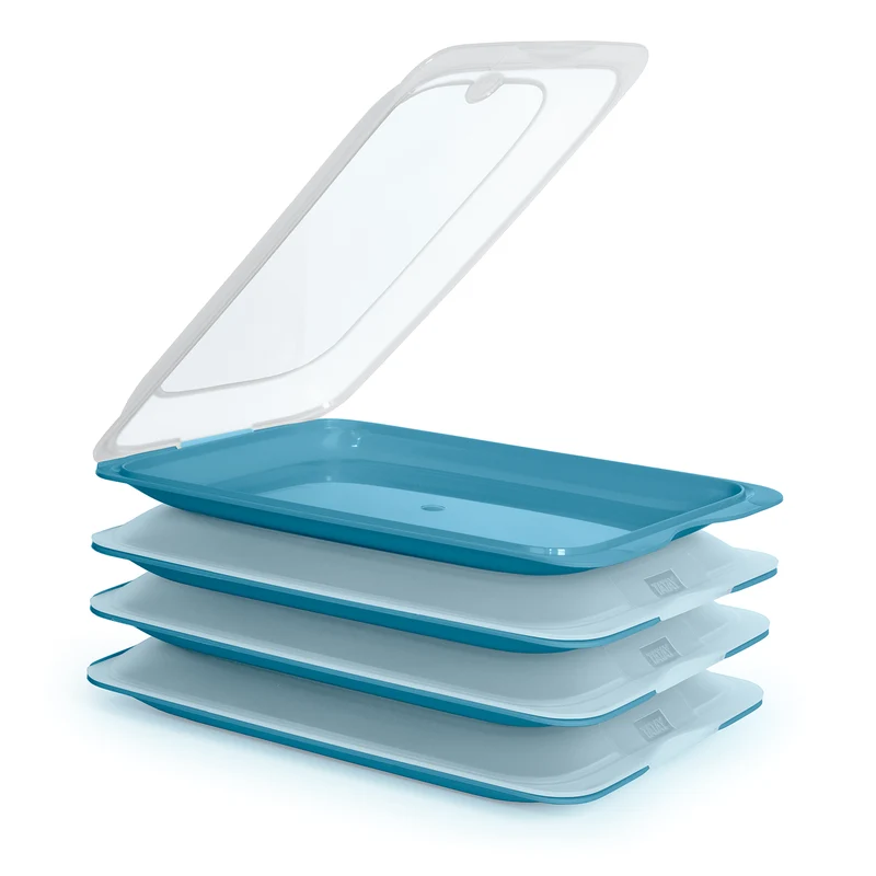 TATAY Fresh - Lote de 4 Recipientes Porta Embutidos y Alimentos. Ocean