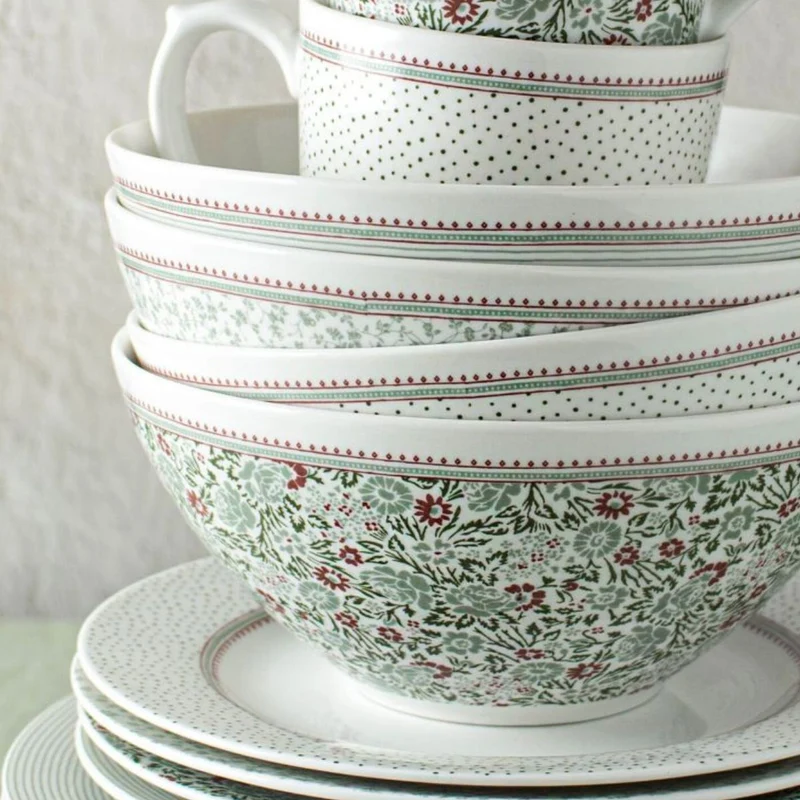 Set de 4 boles de porcelana Wild Clematis Laura Ashley