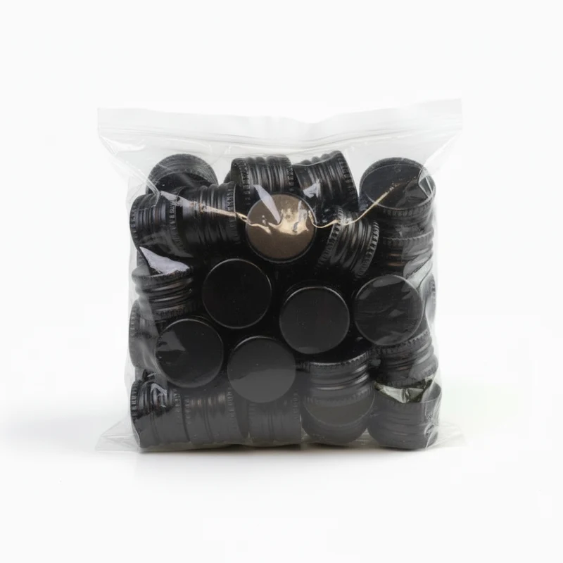 ⚫Tapón Pilfer 24 X 15 Negro Prefilatado