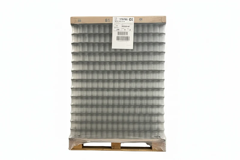 🫙 Palet Tarro de Cristal Estándar 106 ml Alto Twist-Off 48