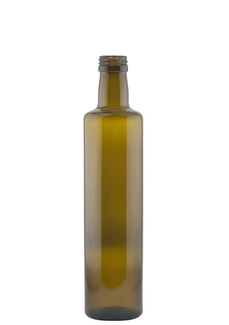 🫒 Botella de Cristal Dórica 500ml Canela