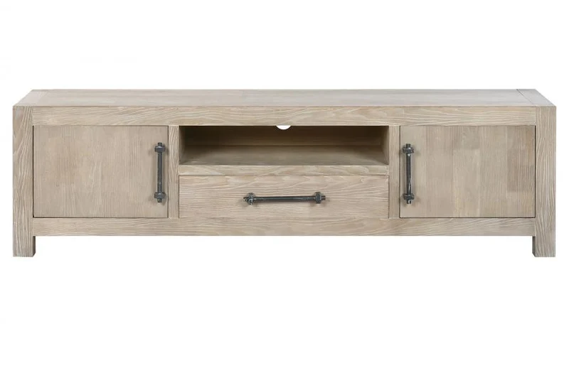 MUEBLE TV MADERA DE HEVEA METAL 160X40X46,5