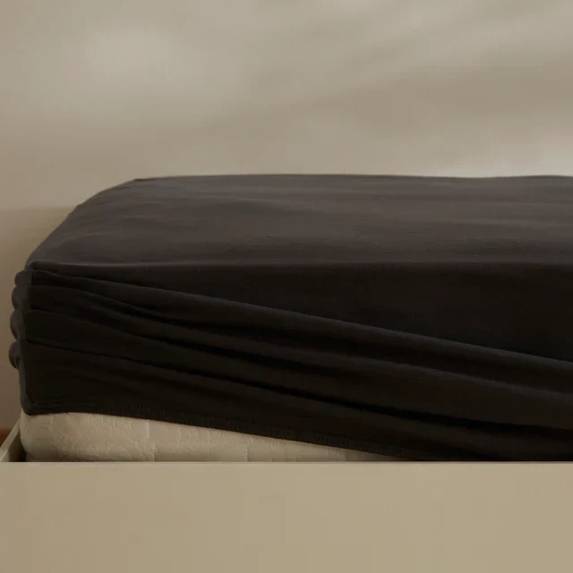 Karaca Home Jersey Fitted Çarşaf, 120x200+30 cm, Antrasit