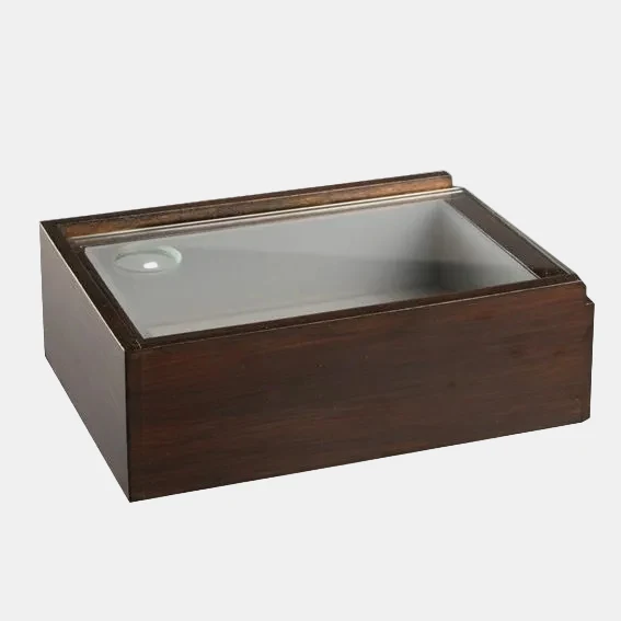 Caja de madera Corfú efecto bosque. 21 x 13 x 7cm - 1 Ud.
