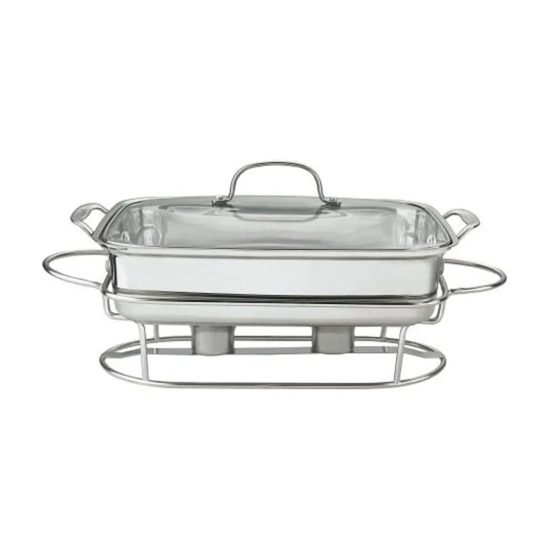 Servidor de buffet rectangular de acero inoxidable 7BSRT-31