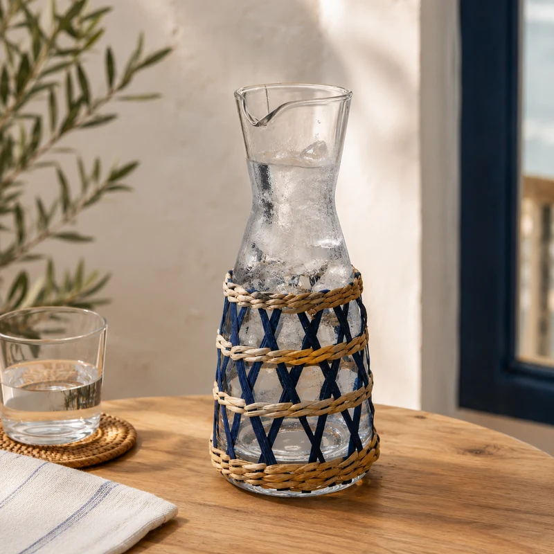 Jarra de cristal con funda Jill Affari of Sweden