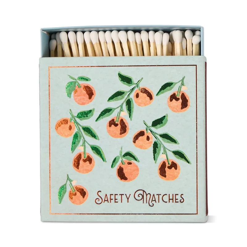 Caja de Cerillas Cuadrada - Oranges